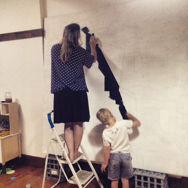 where it all began (mothering & painting)